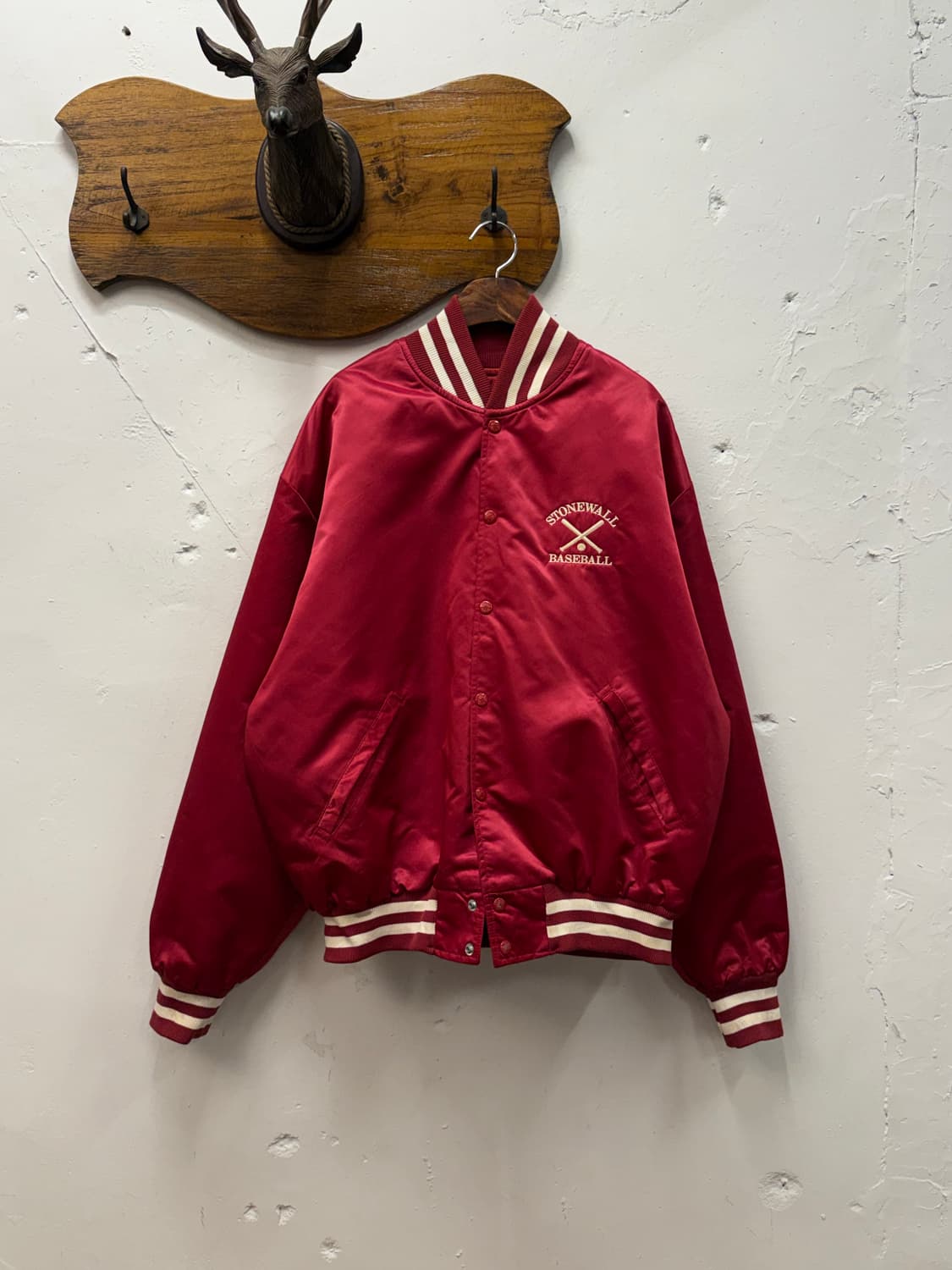 XL) 90s USA BIRDIE Vintage Nylon Varsity 상품이미지1
