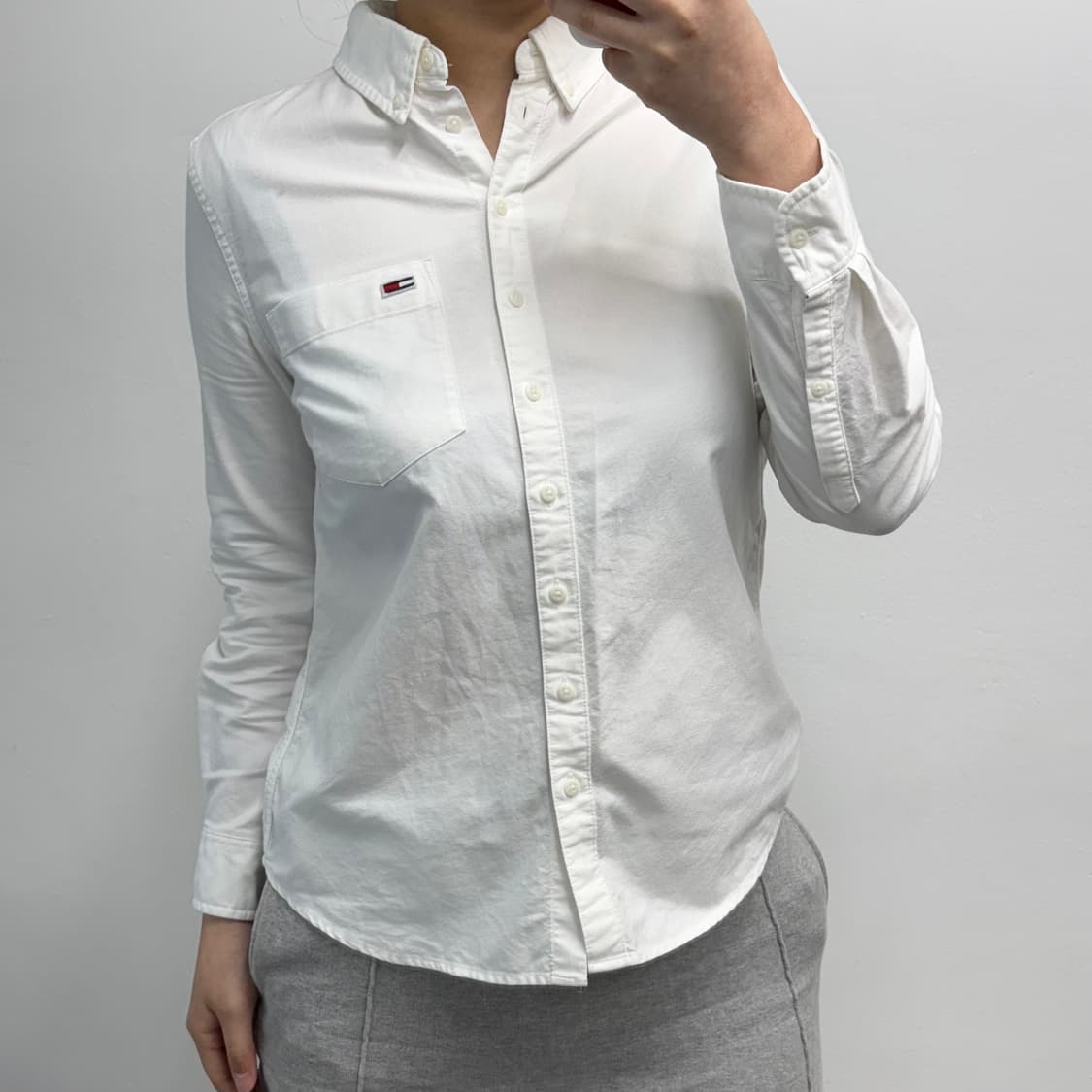 [S] 타미진스 옥스포드 화이트 셔츠 상품이미지2