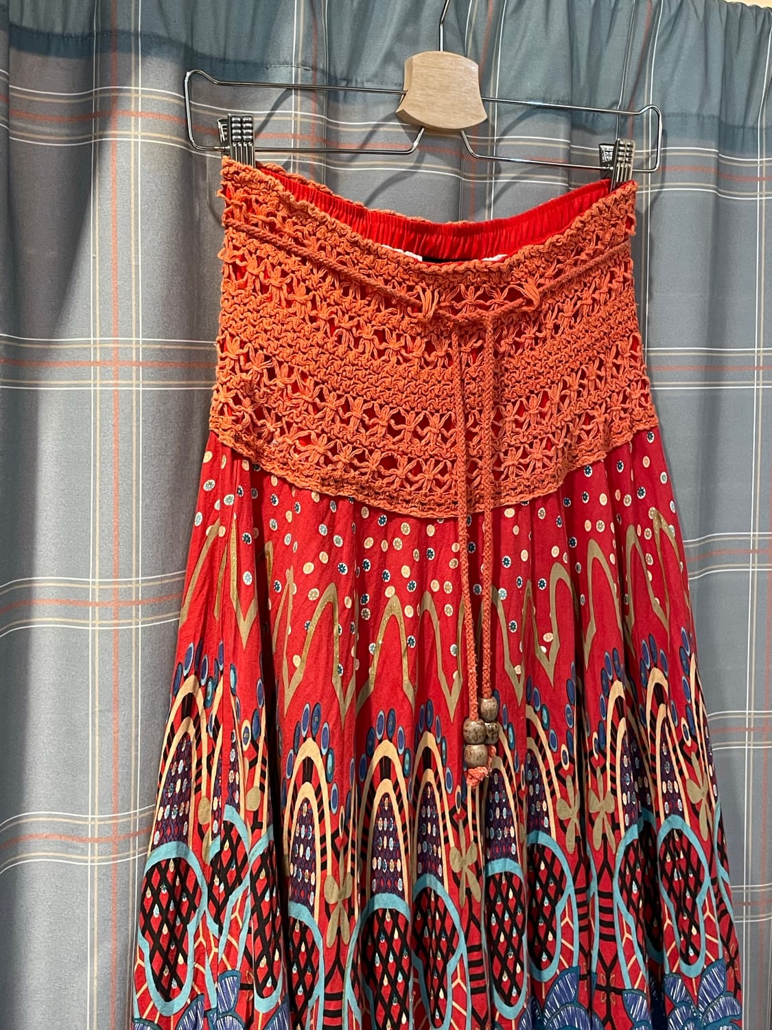 일본빈티지 크로쉐디테일 원피스겸스커트 상품이미지2