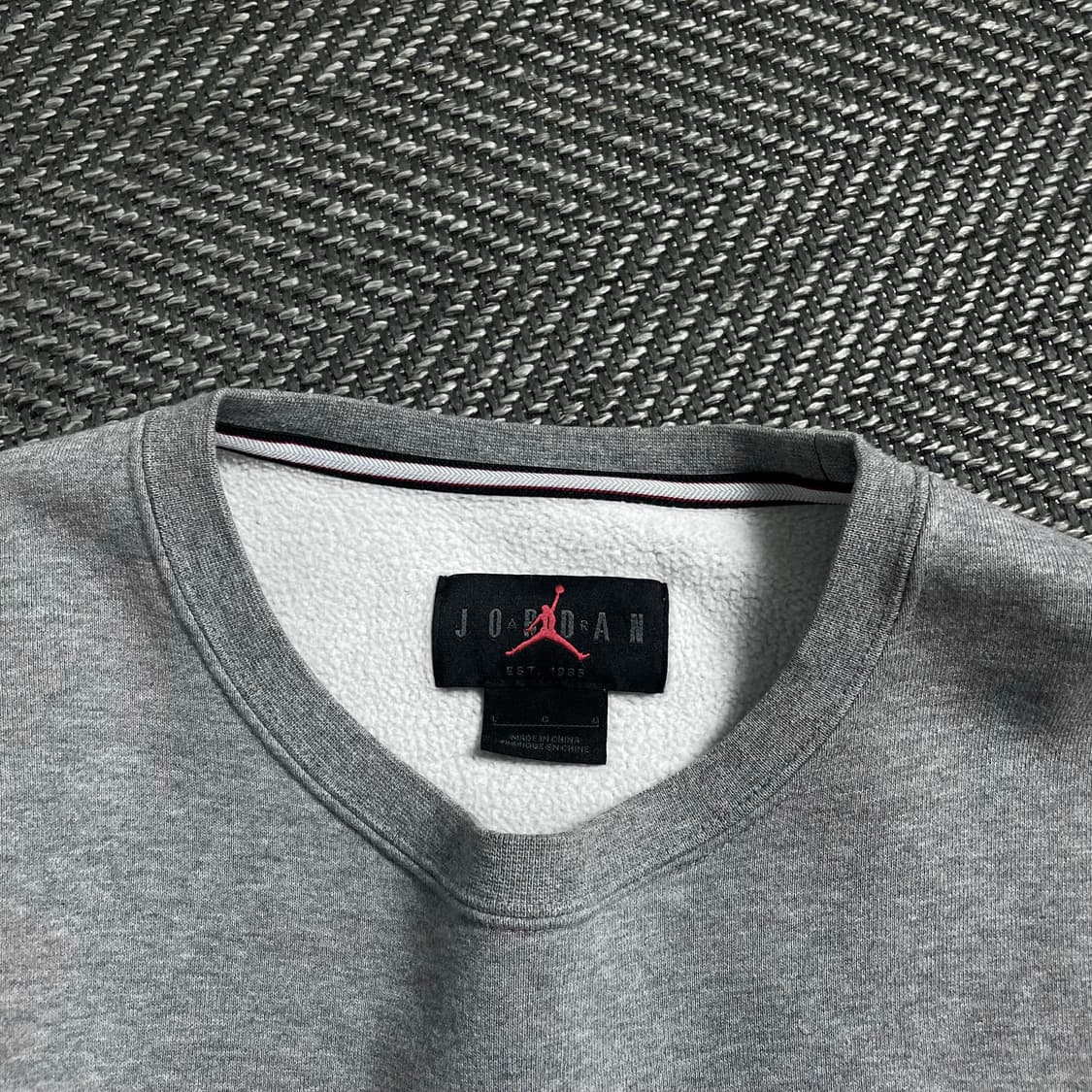 나이키 조던 에센셜 기모 스웻 맨투맨 그레이o 4751 상품이미지4