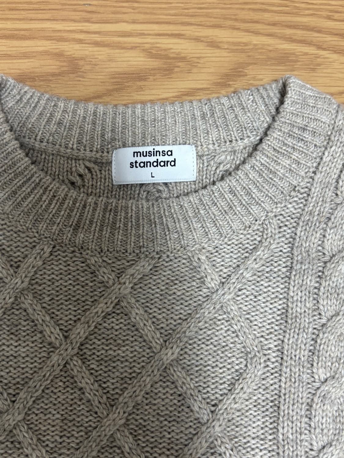 무탠다드 피셔맨 케이블 니트 L 상품이미지3