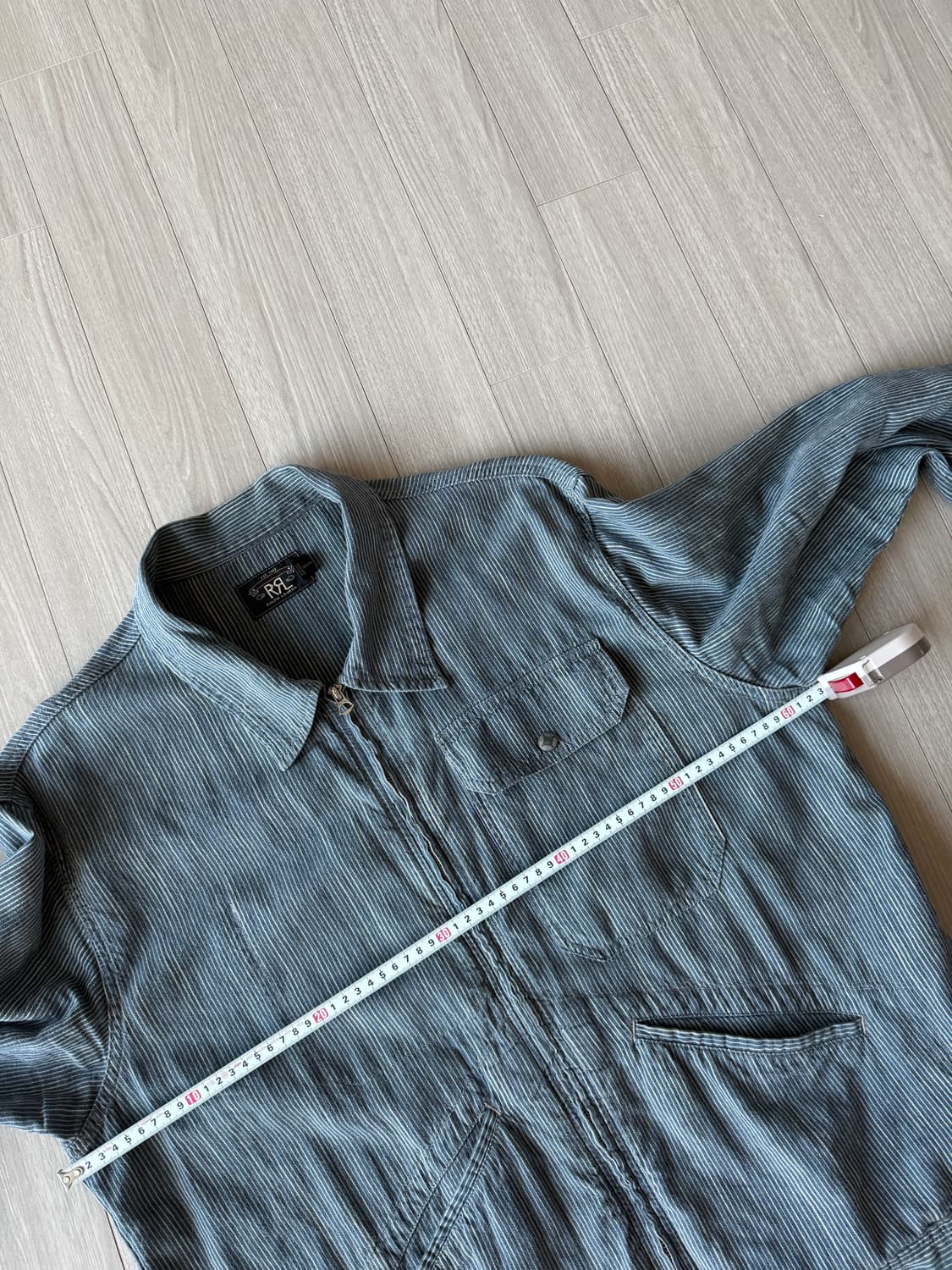 RRL 더블알엘 코튼 리넨 스트라이프 자켓 XL 상품이미지8