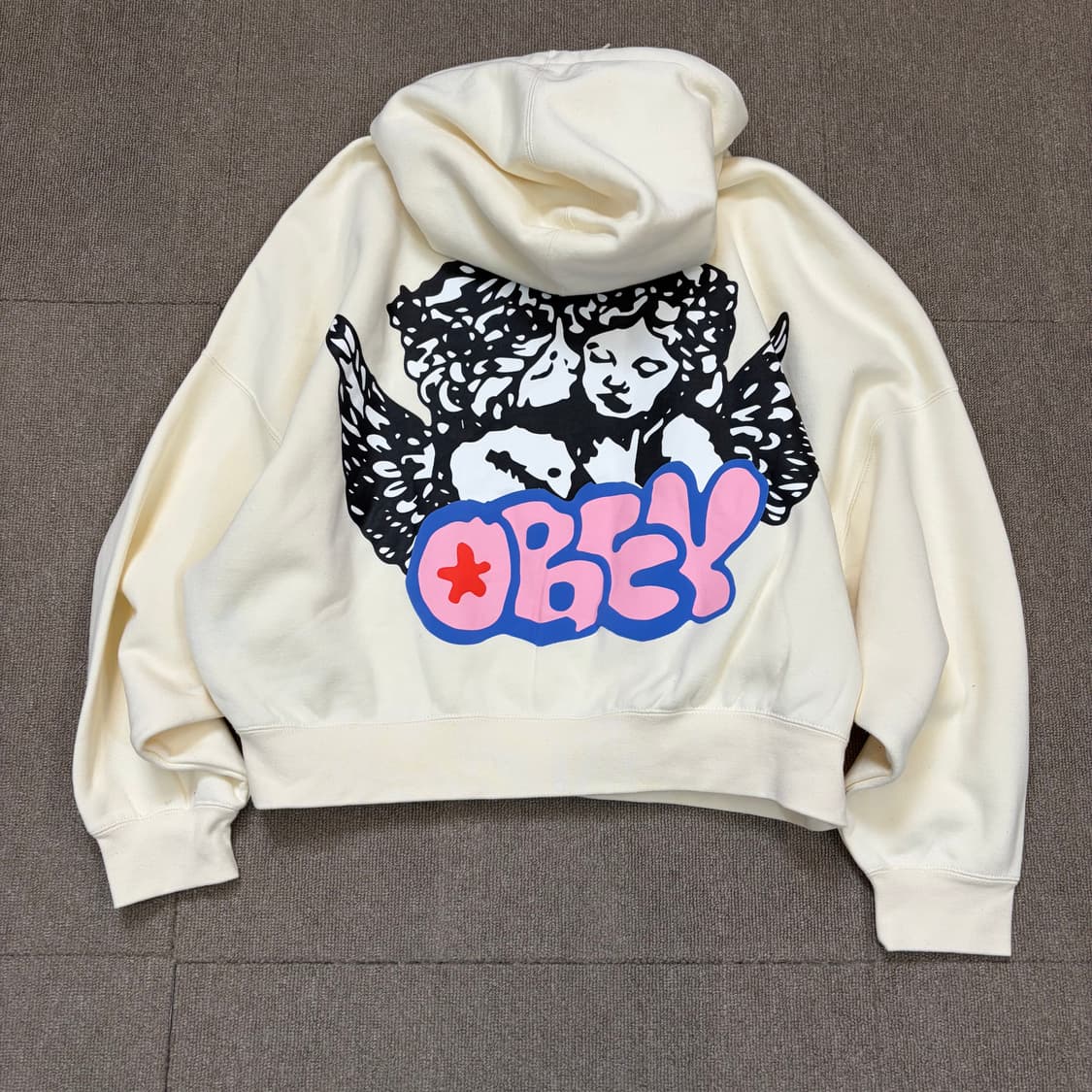 obey 오베이 우먼스 크롭 기모후드  상품이미지5