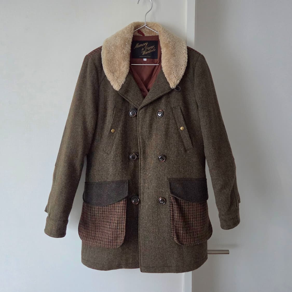 커스텀멜로우 헤링본 코트 100 상품이미지2