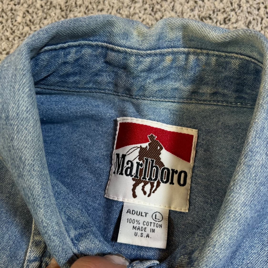 말보로 데님셔츠 상품이미지4