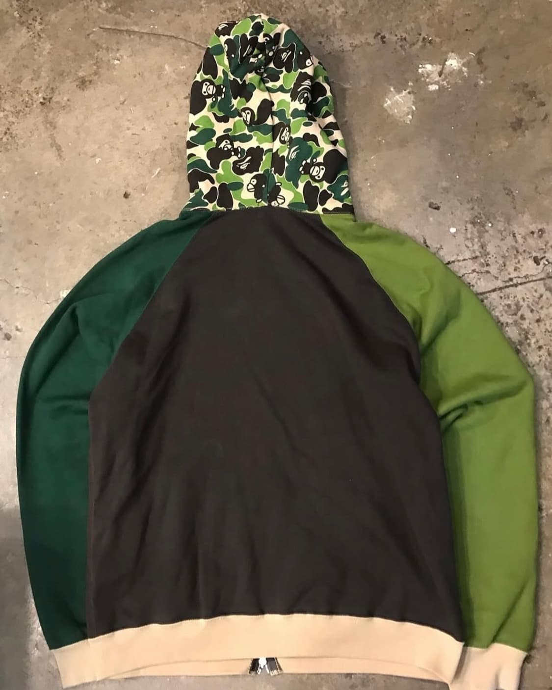 베이프 베이비 마일로 컬러배색 후드집업 상품이미지9