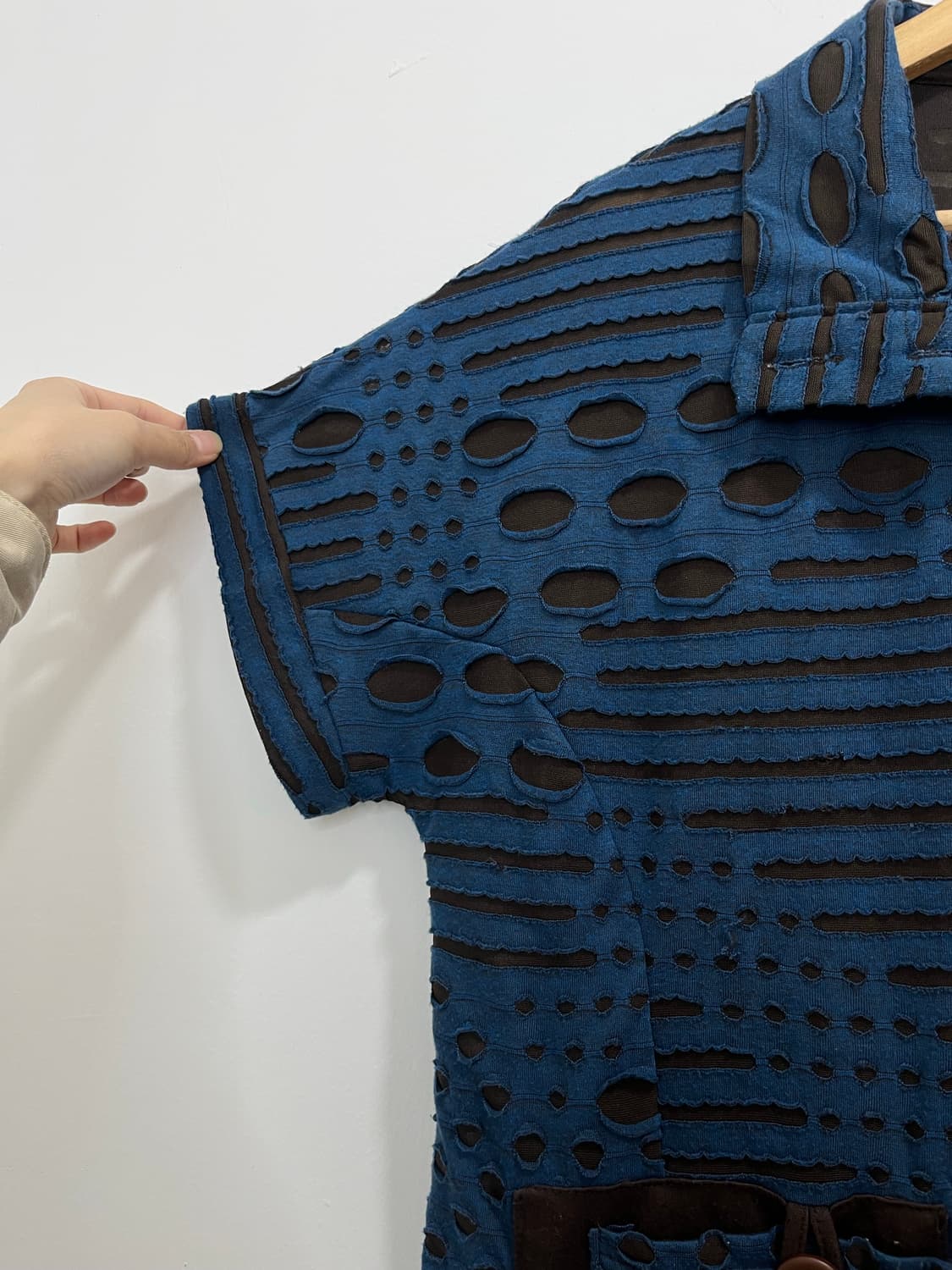 일본 빈티지 그런지 무드 데미지 반팔 티셔츠 상품이미지6