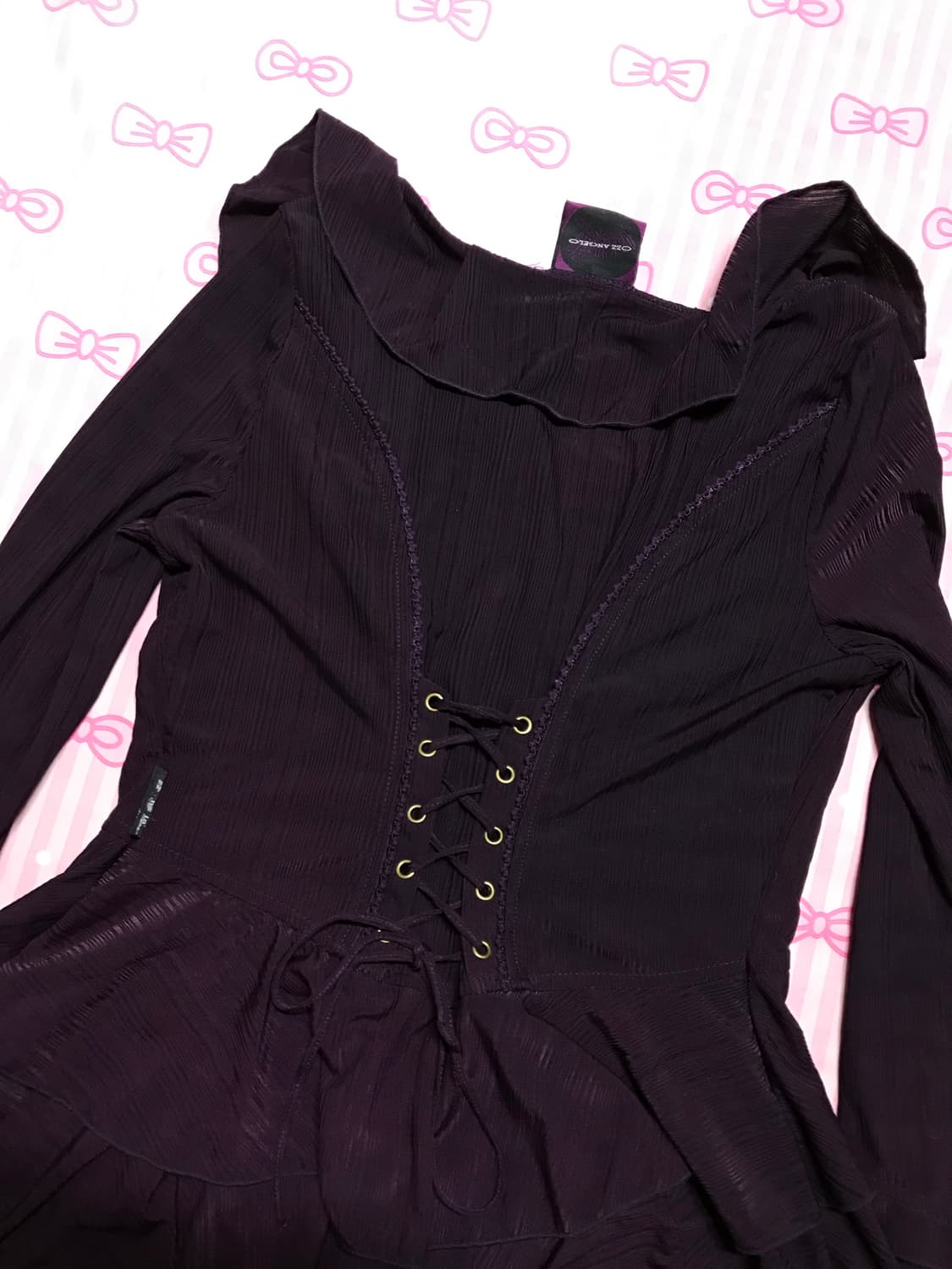 Ozz on angelo 고딕 코르셋 블라우스 상품이미지7