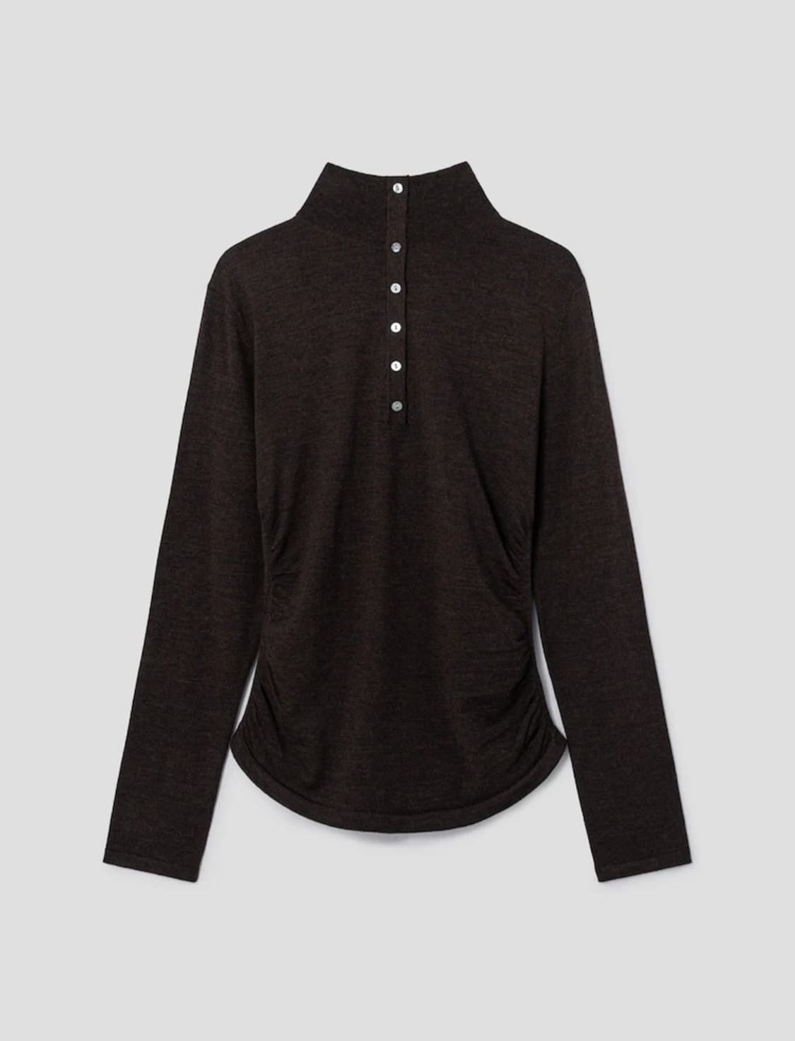 띠어리 리갈울 헨리풀오버니트 / 브라운 상품이미지1