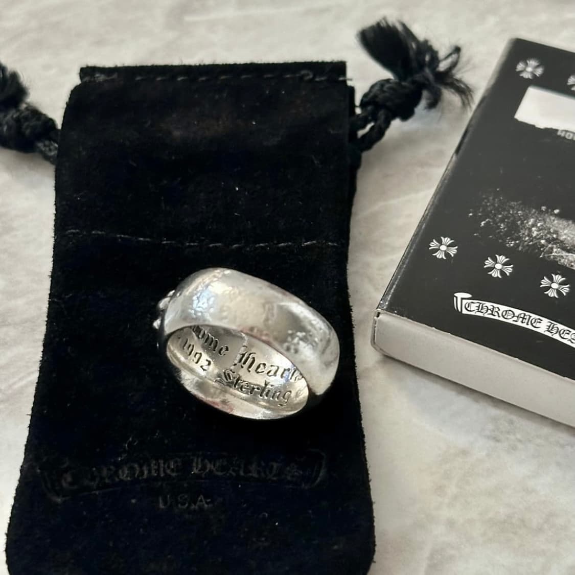 크롬하츠 플로랄 크로스링 kr18 us9 상품이미지3