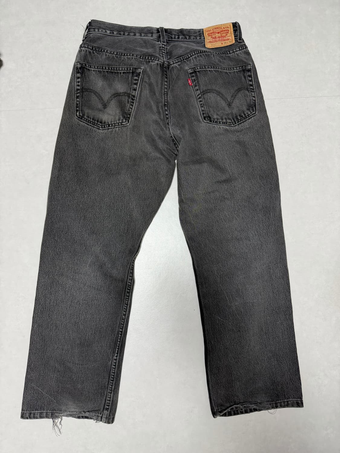 리바이스 505 블랙 데님 36 (34 사이즈감) 상품이미지2