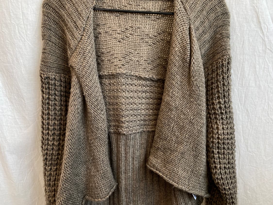 브라운 오픈 니트가디건(M-L) 상품이미지6