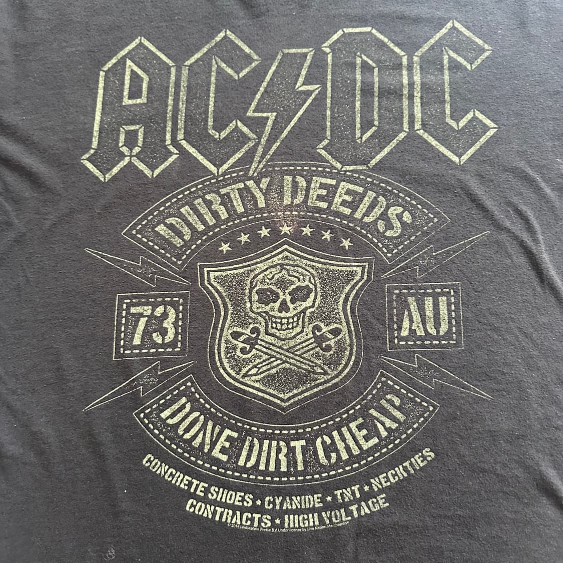 AC/DC DIRTY DEEDS 티셔츠 상품이미지2