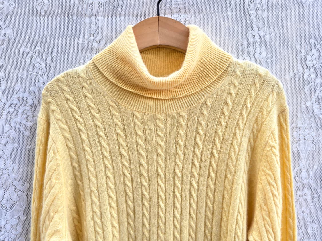 캐시미어 100% 케이블 니트 상품이미지2