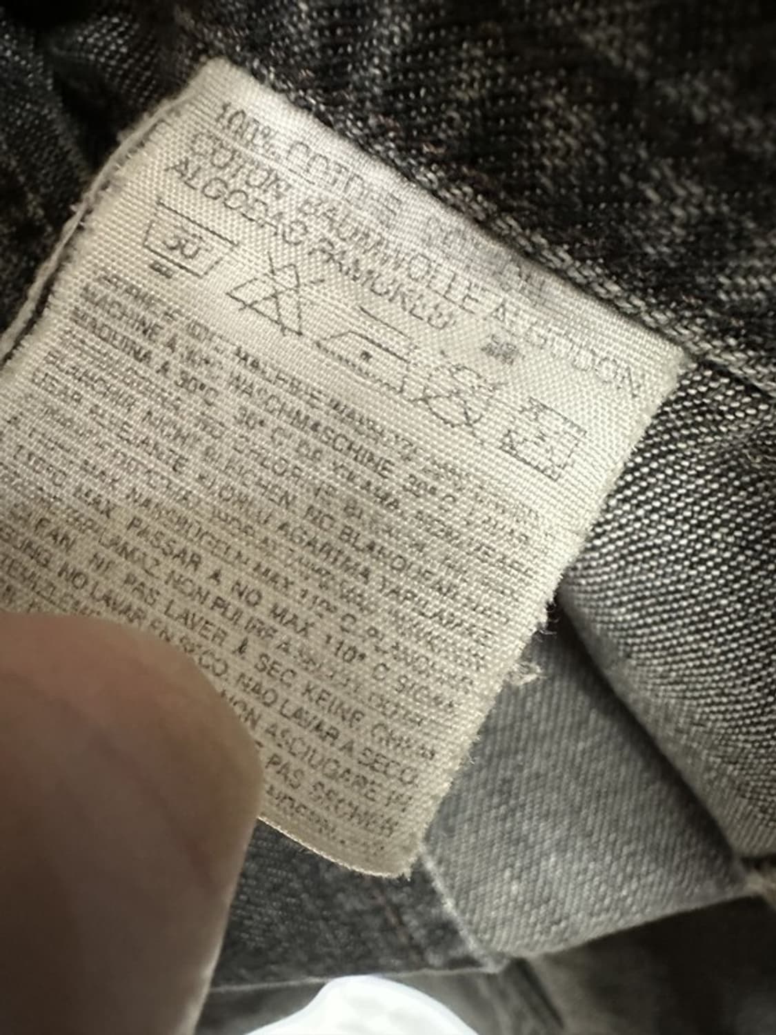 [M] DIESEL 디젤 논카라 빈티지 데님집업자켓 상품이미지5