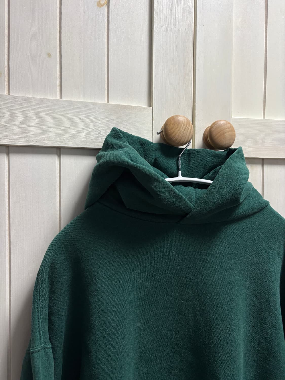 미제 usa 90s 러셀 후디 후드 그린 L 라지사이즈 상품이미지3