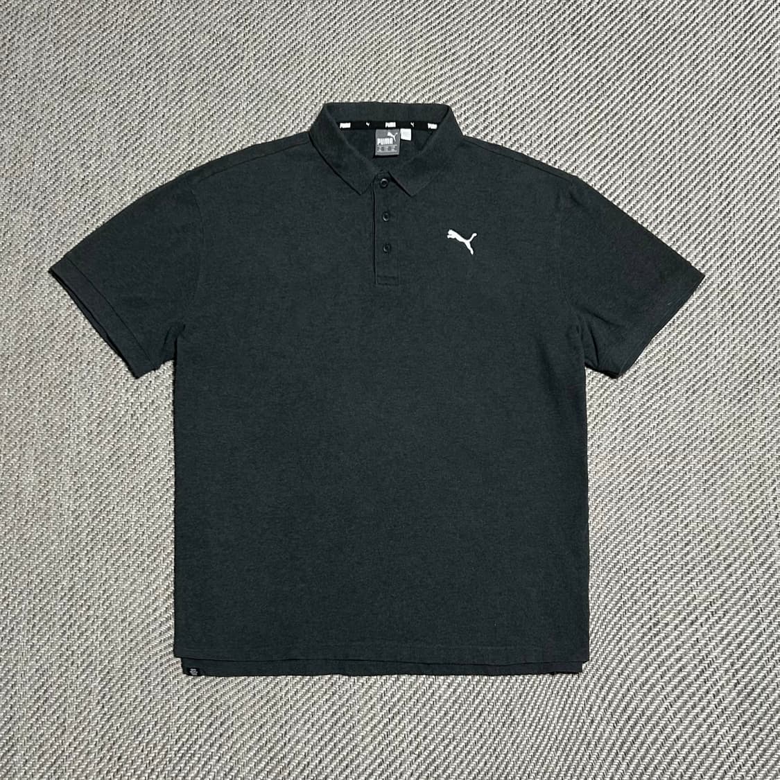 [2XL] Puma 푸마 다크그레이 코튼 반팔 카라티 상품이미지1