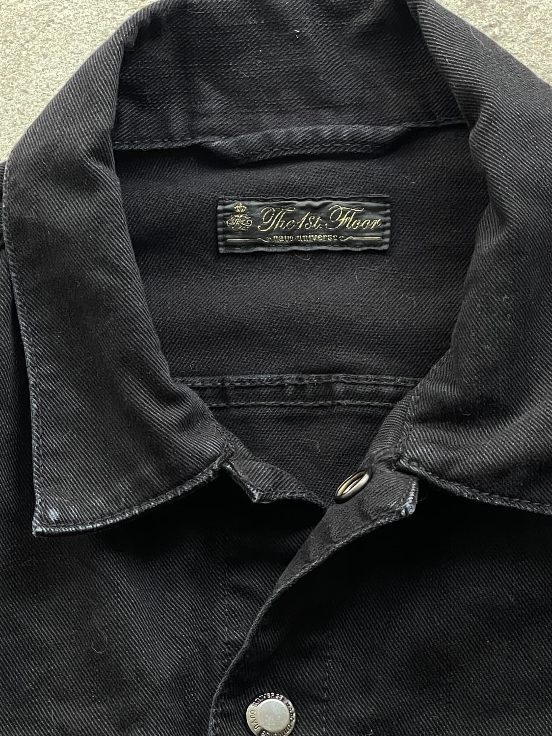 (Japanese vintage)black denim jacket 상품이미지5