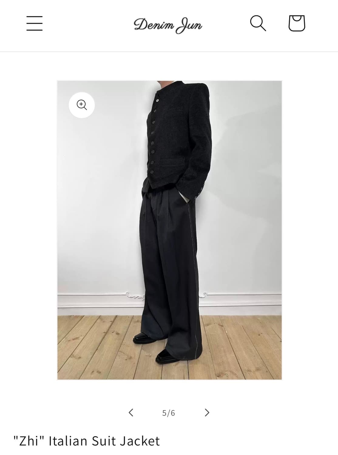 Denim jun Zhi Italian suit jacket 상품이미지5