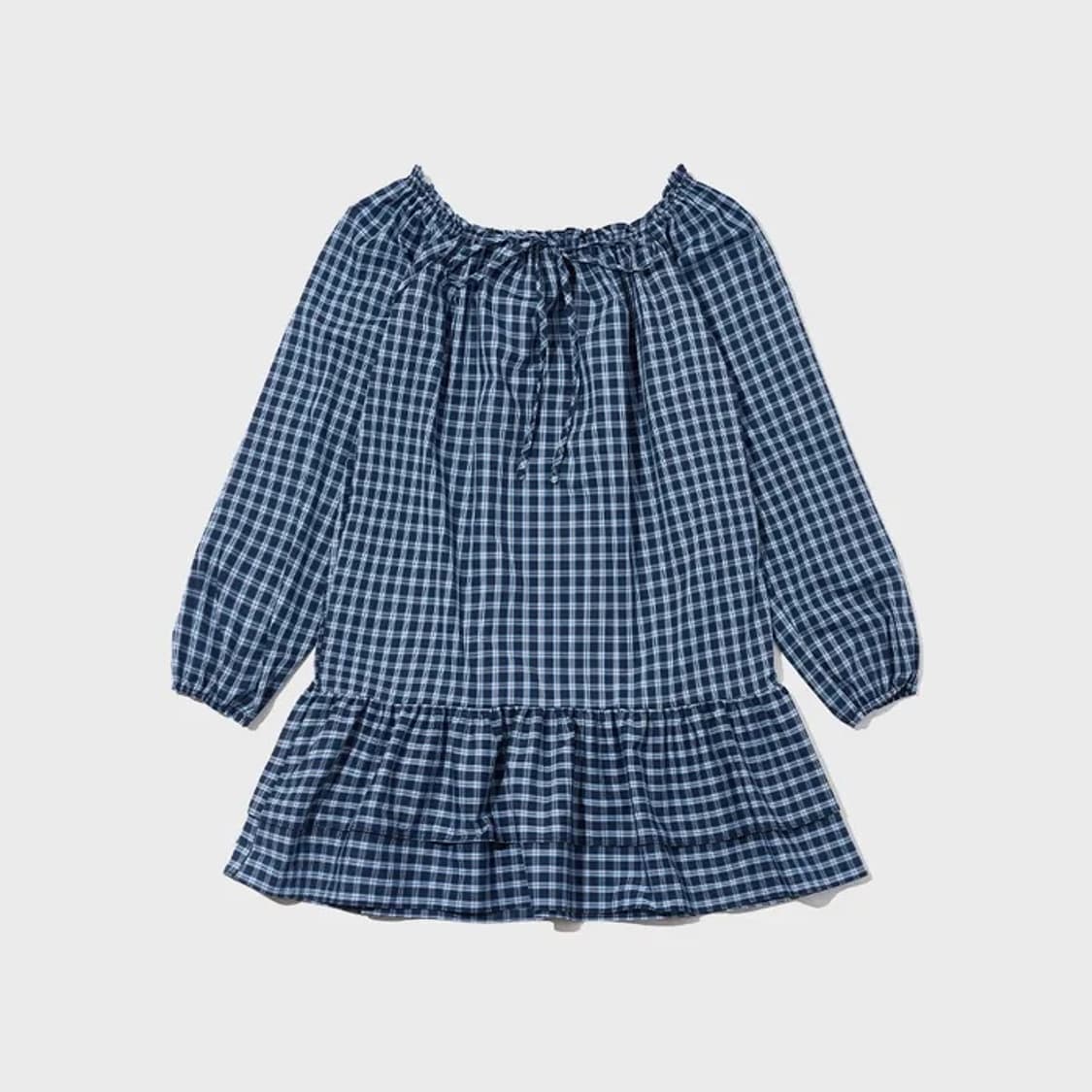 포그던 체크 미니 드레스 상품이미지3
