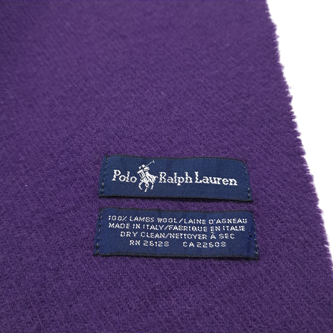 MX600 폴로 90s 이태리판 램스울 멀티포니 퍼플 머플러 목도리 상품이미지5