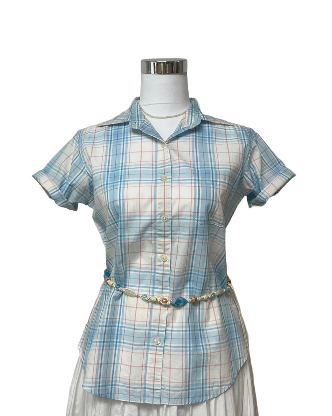 Soda pop blue check shirt 상품이미지3