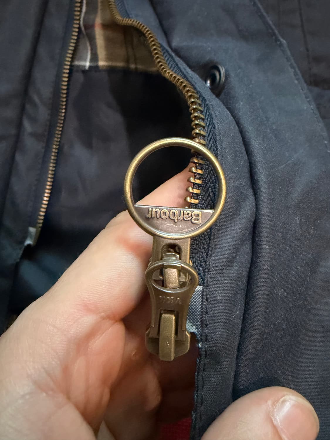 38) 바버 비데일 왁스자켓 네이비 상품이미지4