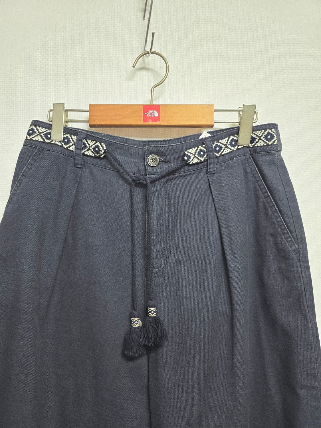 thursdayisland 와이드 팬츠 네이비 상품이미지2