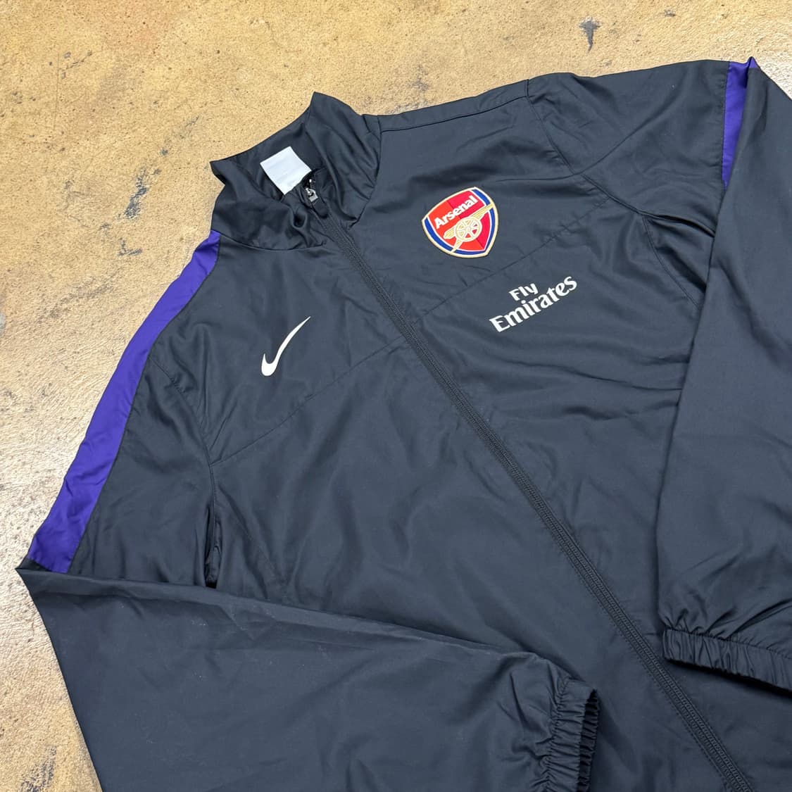 [정품/M] 나이키 아스날 바람막이 블랙 퍼플 b15 상품이미지1