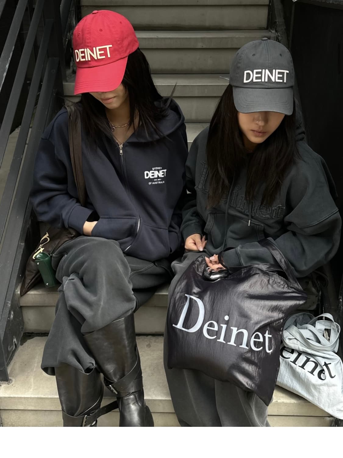 다이닛 로스트 인 시드니 후드집업 네이비 새상품 상품이미지1