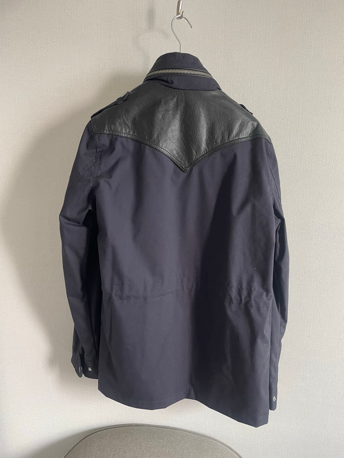 쿠플스 리얼가죽패치 야상 상품이미지6