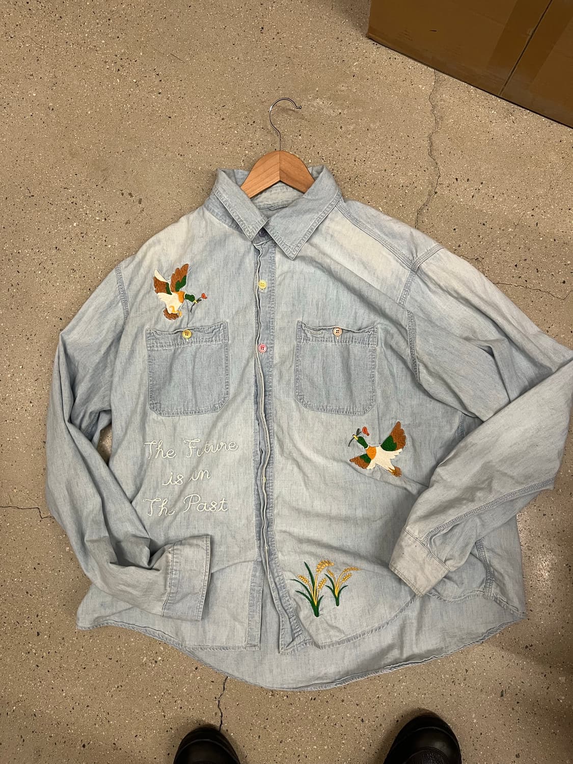 휴먼메이드 샴브레이 셔츠 xxl팝니다 상품이미지2