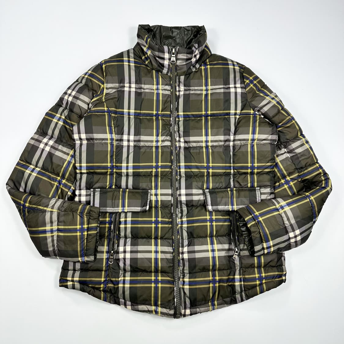 폴로 랄프로렌 클래식 여성 타탄체크 다운 패딩 여성M 상품이미지1