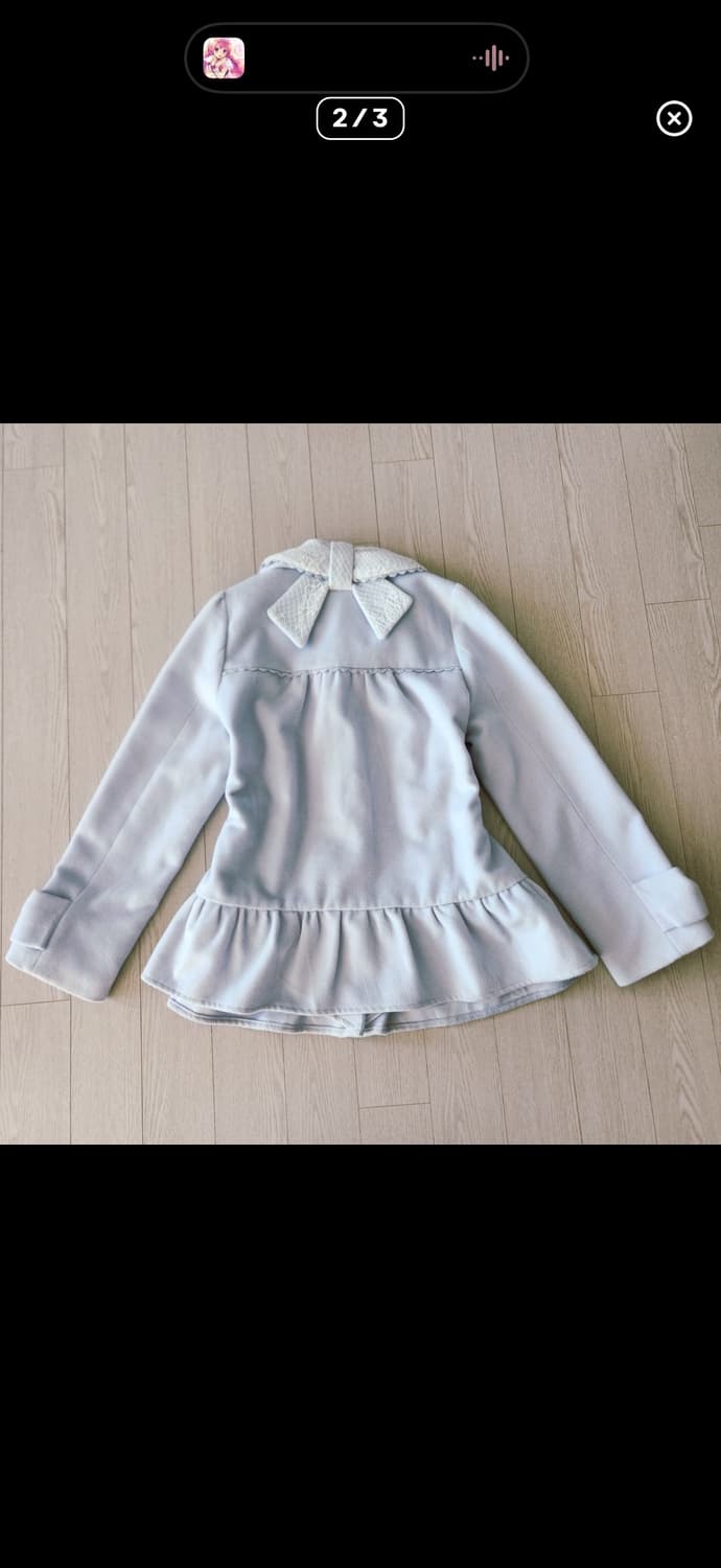 엑시즈팜 갸루 레이스 리본 반코트 유일매물 상품이미지2