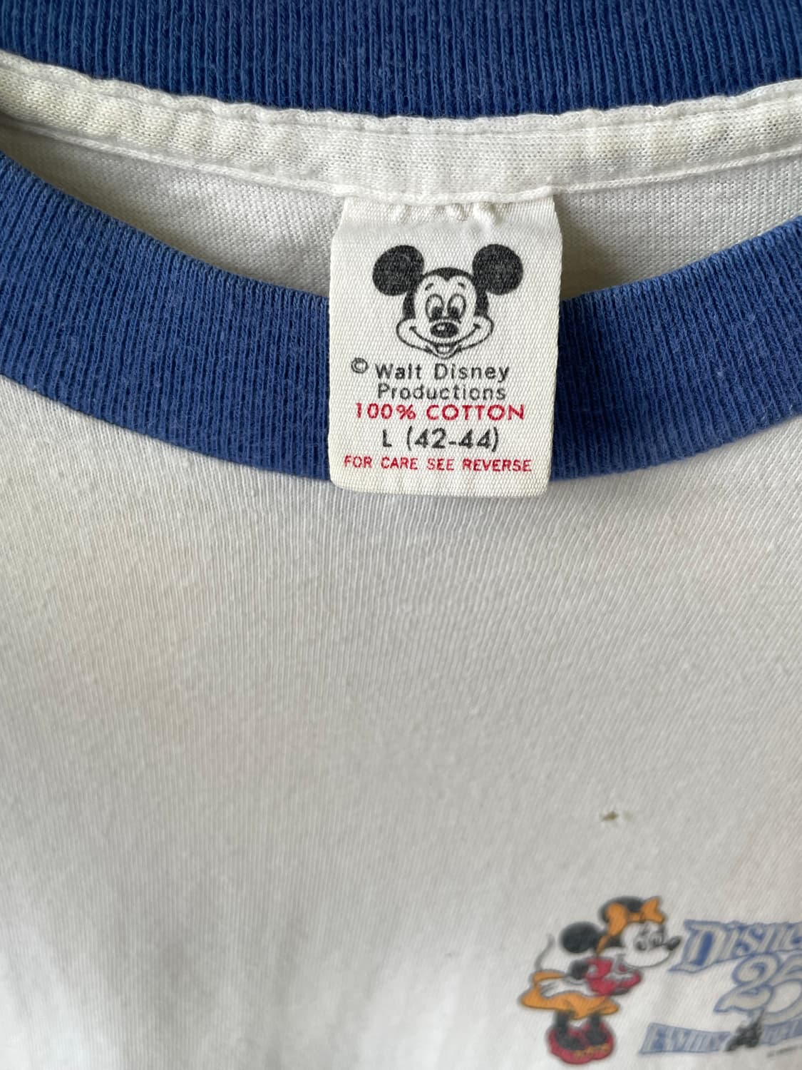 1980's Vintage Disneyland Ringer T-shirt 상품이미지3