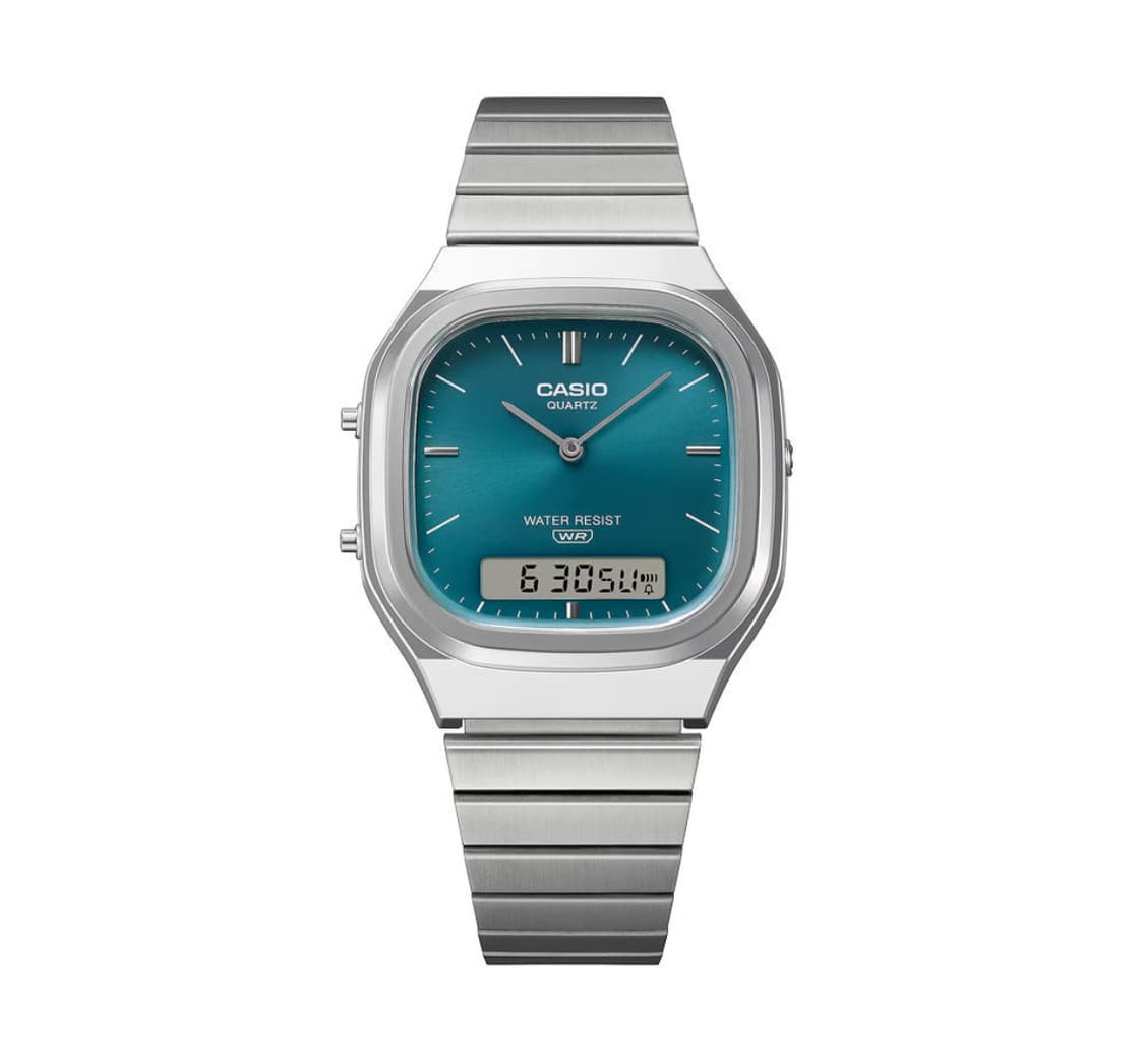 카시오 메탈 스퀘어 블루 시계 새상품 :) 상품이미지2