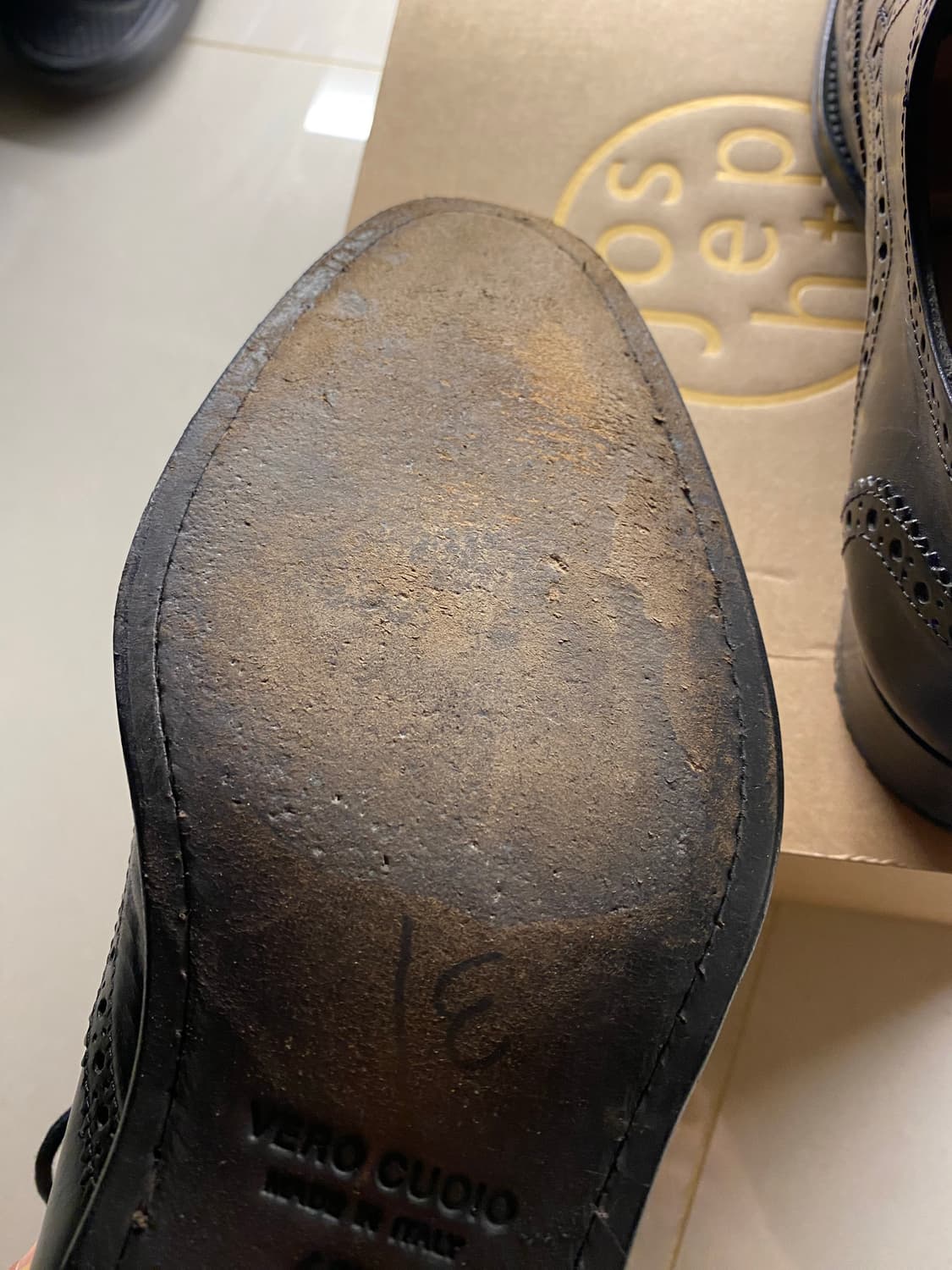 로렌조반피 윙팁 옥스포드 구두 made in Italy (40.5사이즈) 상품이미지4