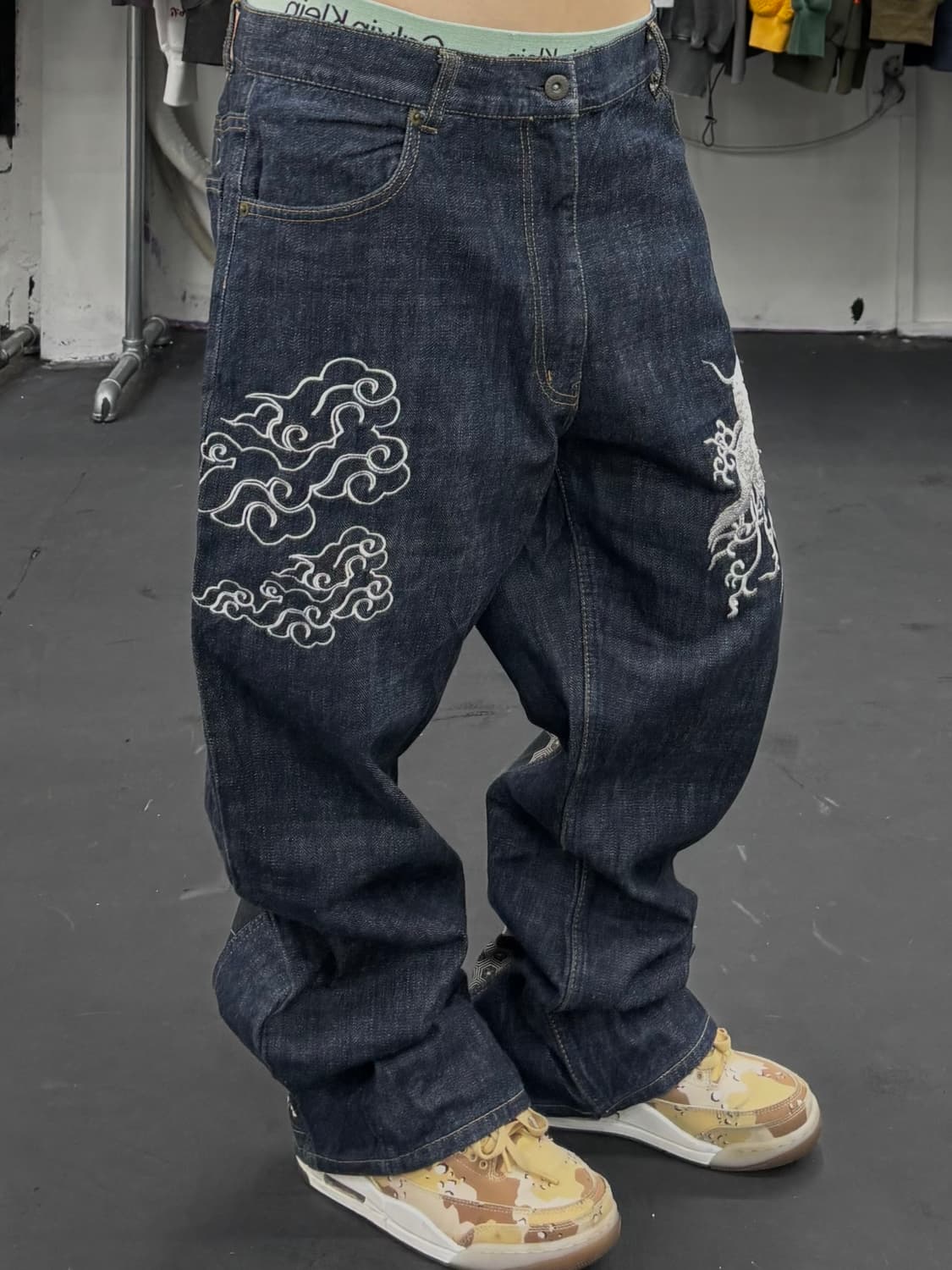 카라쿠리 타마시 오리엔탈 데님팬츠 상품이미지3