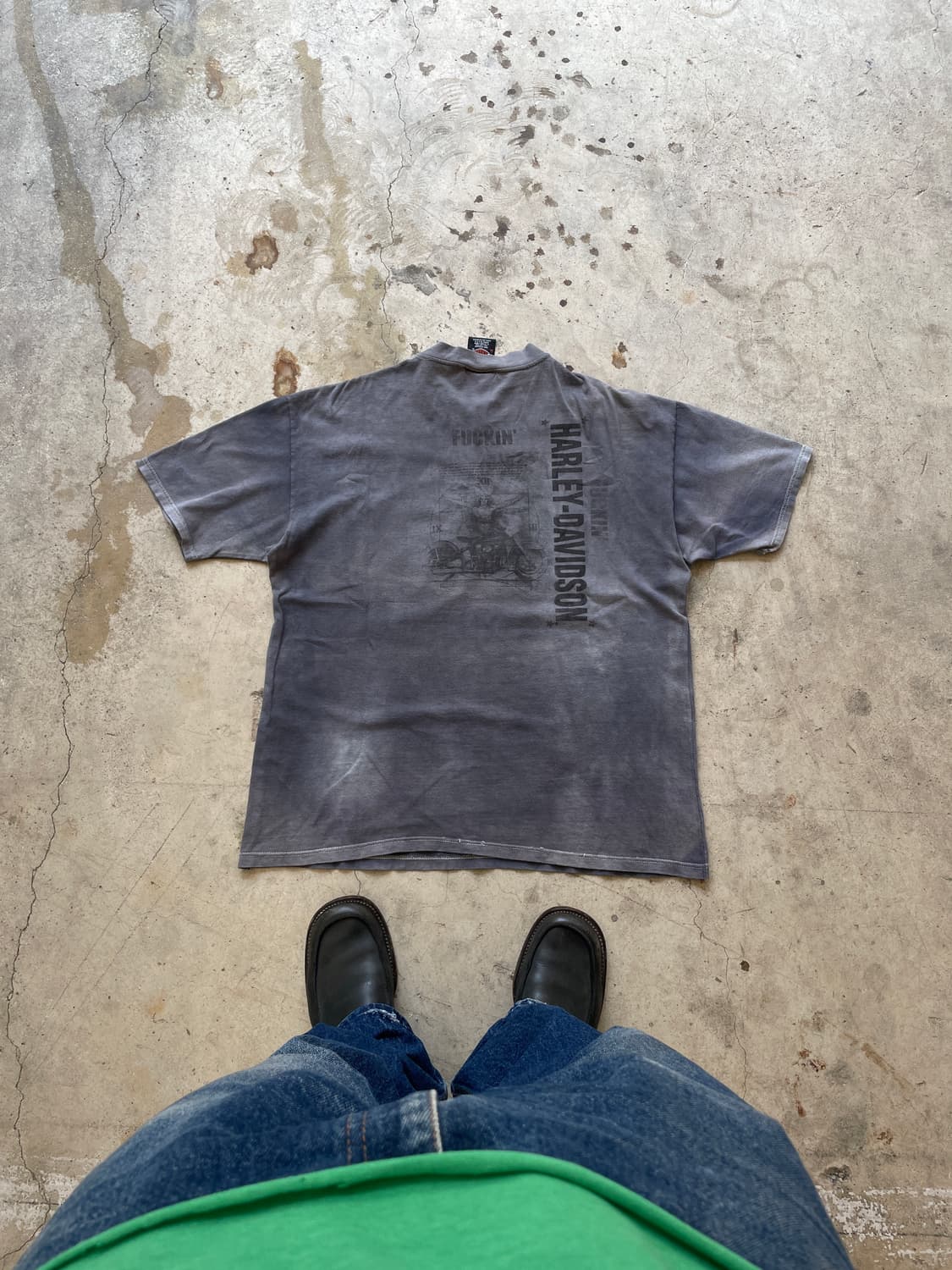 90s F*uckng 할리데이비슨 Distressed T-shirt 상품이미지4
