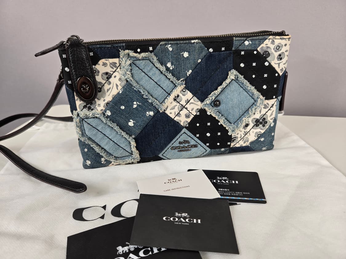 COACH 코치 데님 패치워크 투웨이 크로스백 가방 정품 상품이미지1