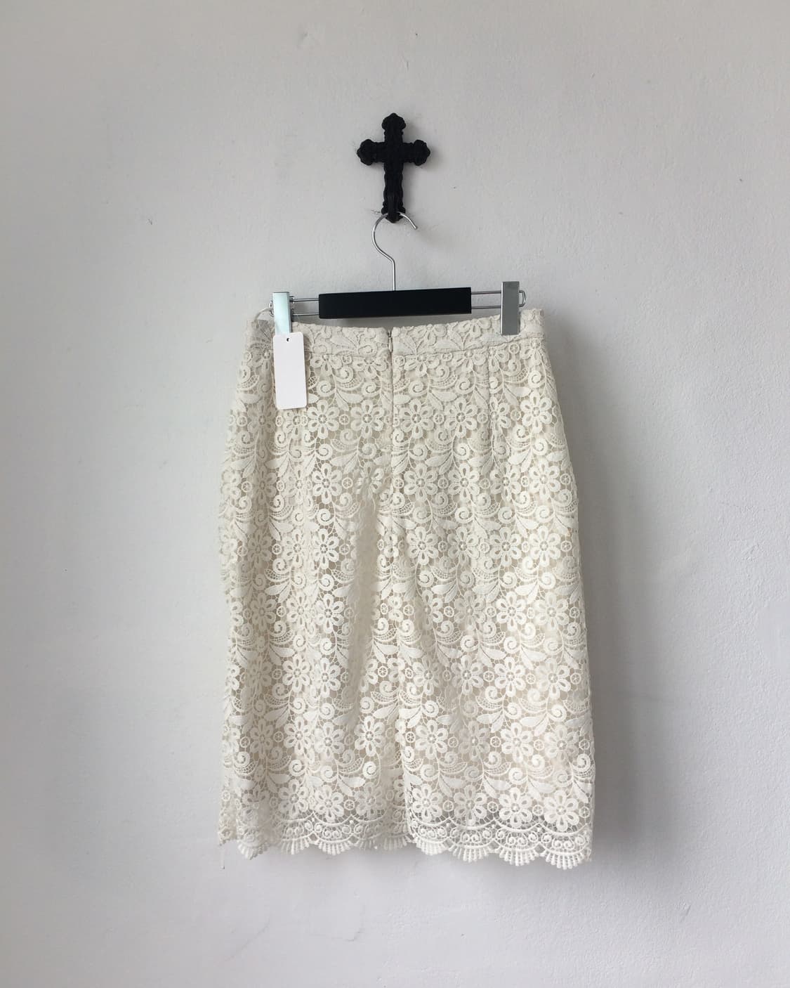 Crochet pattern point midi skirt 상품이미지2