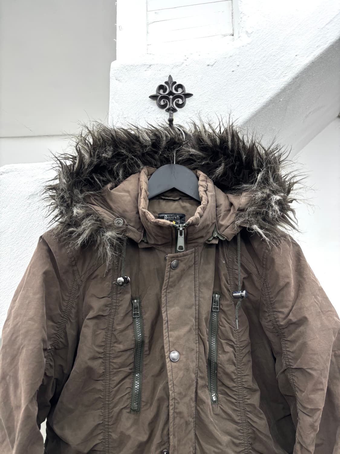 Spinash v-kei mood brown grunge fur jack 상품이미지3