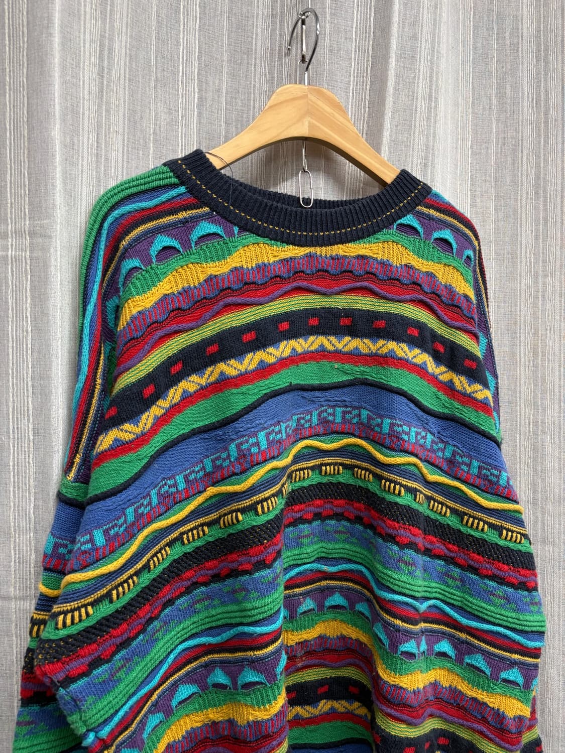 FLORENCE TRICOT 멀티컬러 케이블 니트 코튼 스웨터 상품이미지4