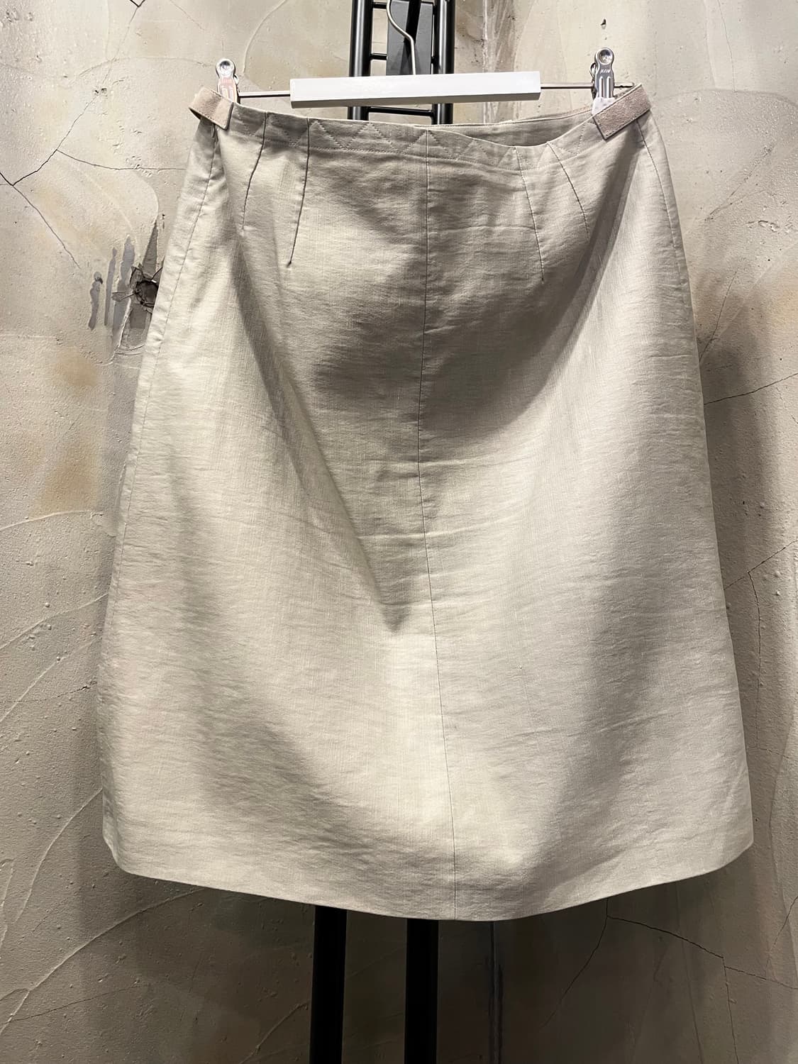 드리스반 노튼 레더 벨티드 린넨 홈방 스커트 38 상품이미지4