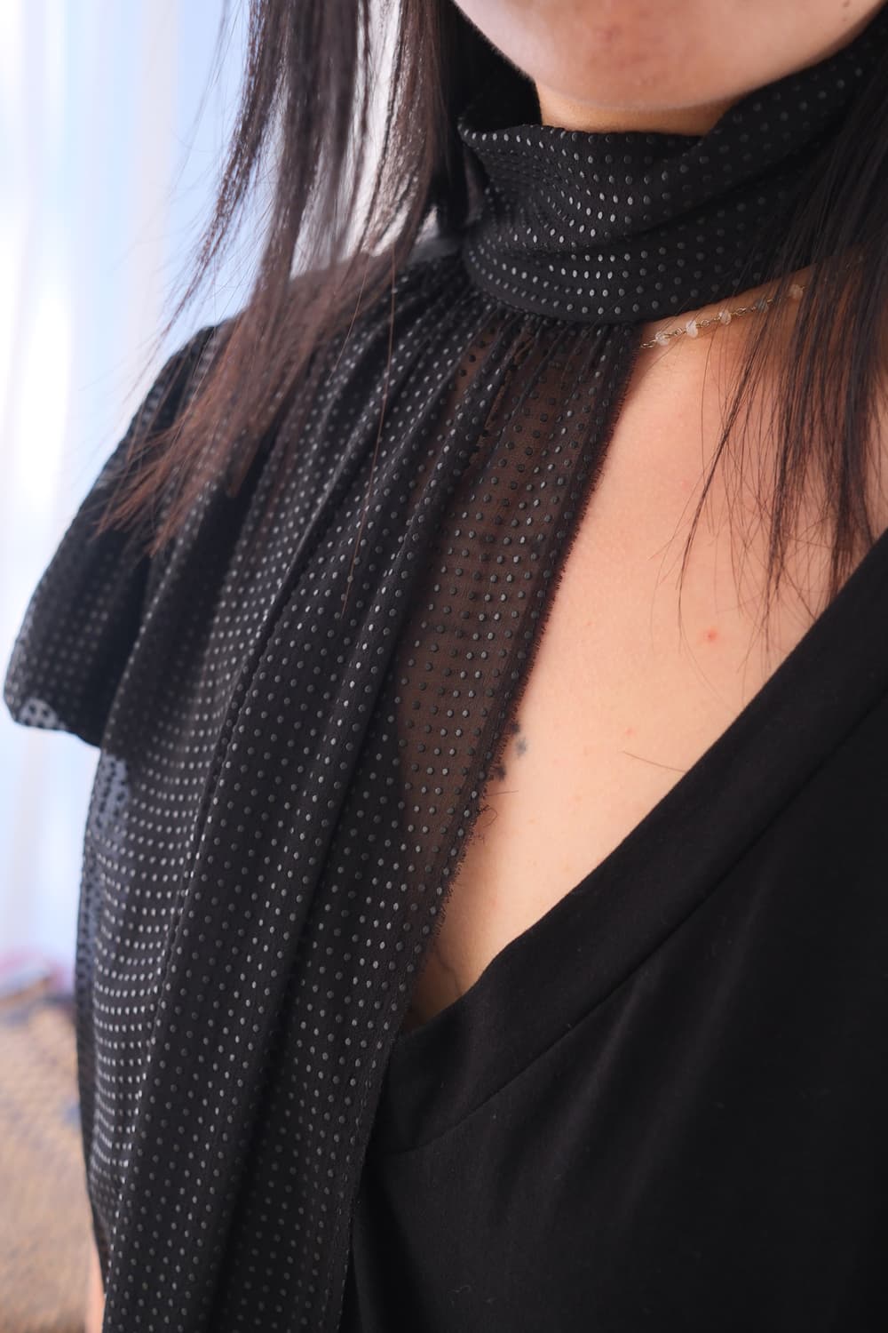 Layered halter neck mini dress 상품이미지3
