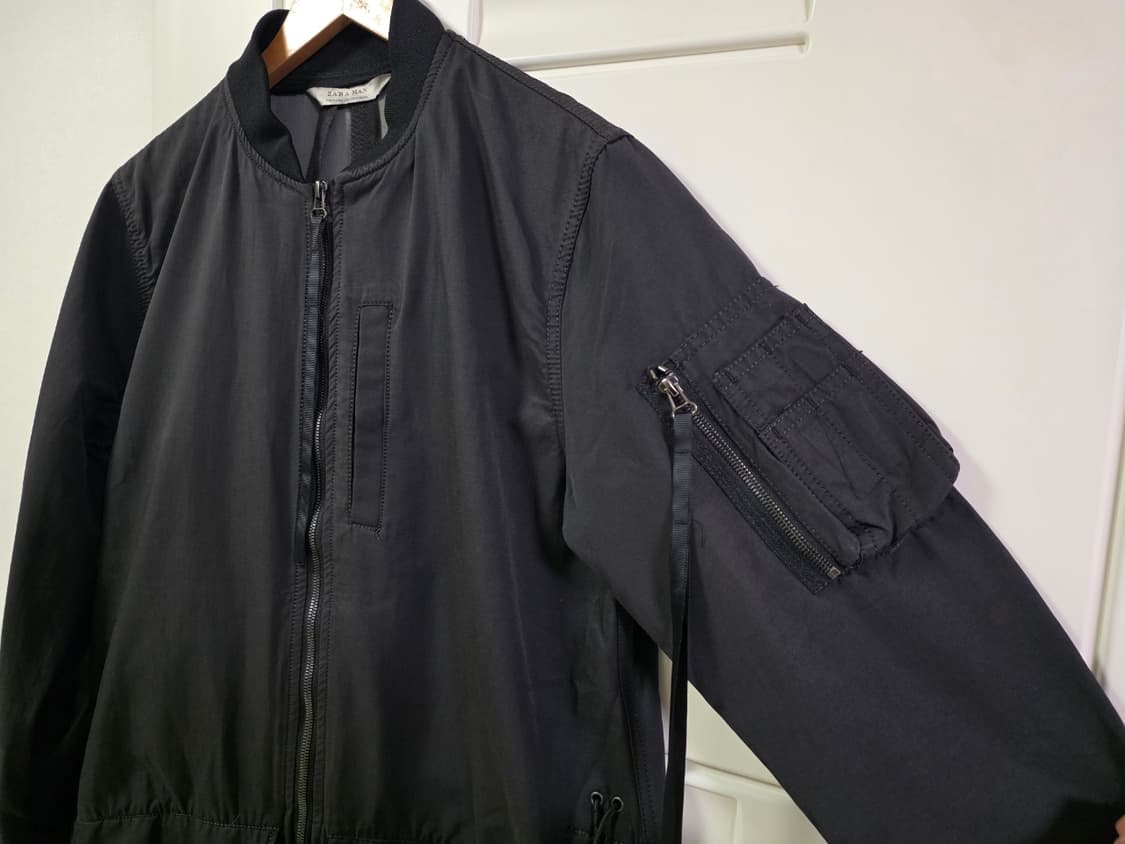 자라 피쉬테일 파카 재킷 블랙 언발 롱자켓 남성 M
 상품이미지6