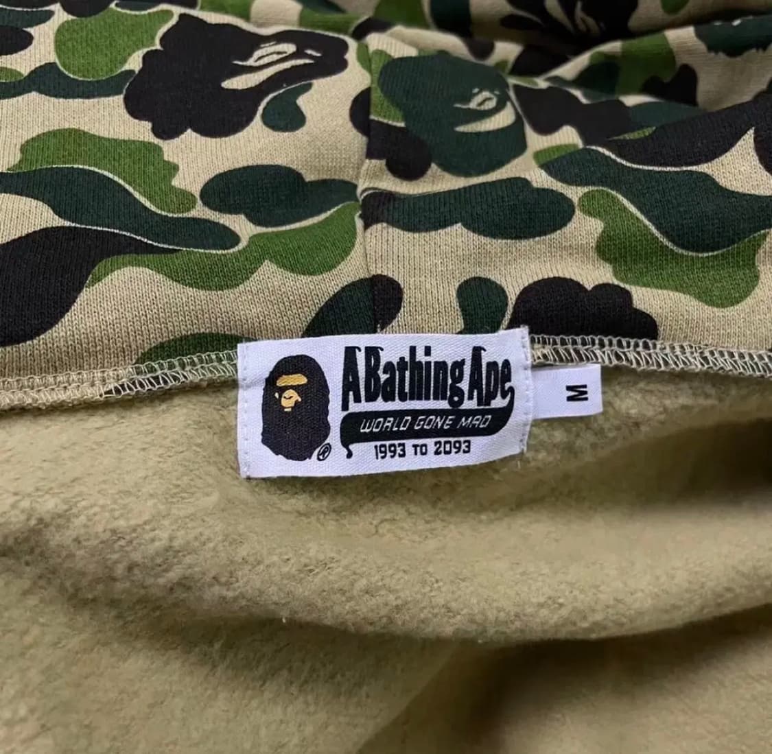 베이프 녹계 샤크후드 M 새상품 상품이미지2