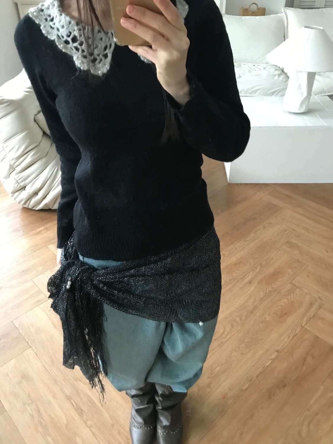 vintage lace knit 상품이미지5