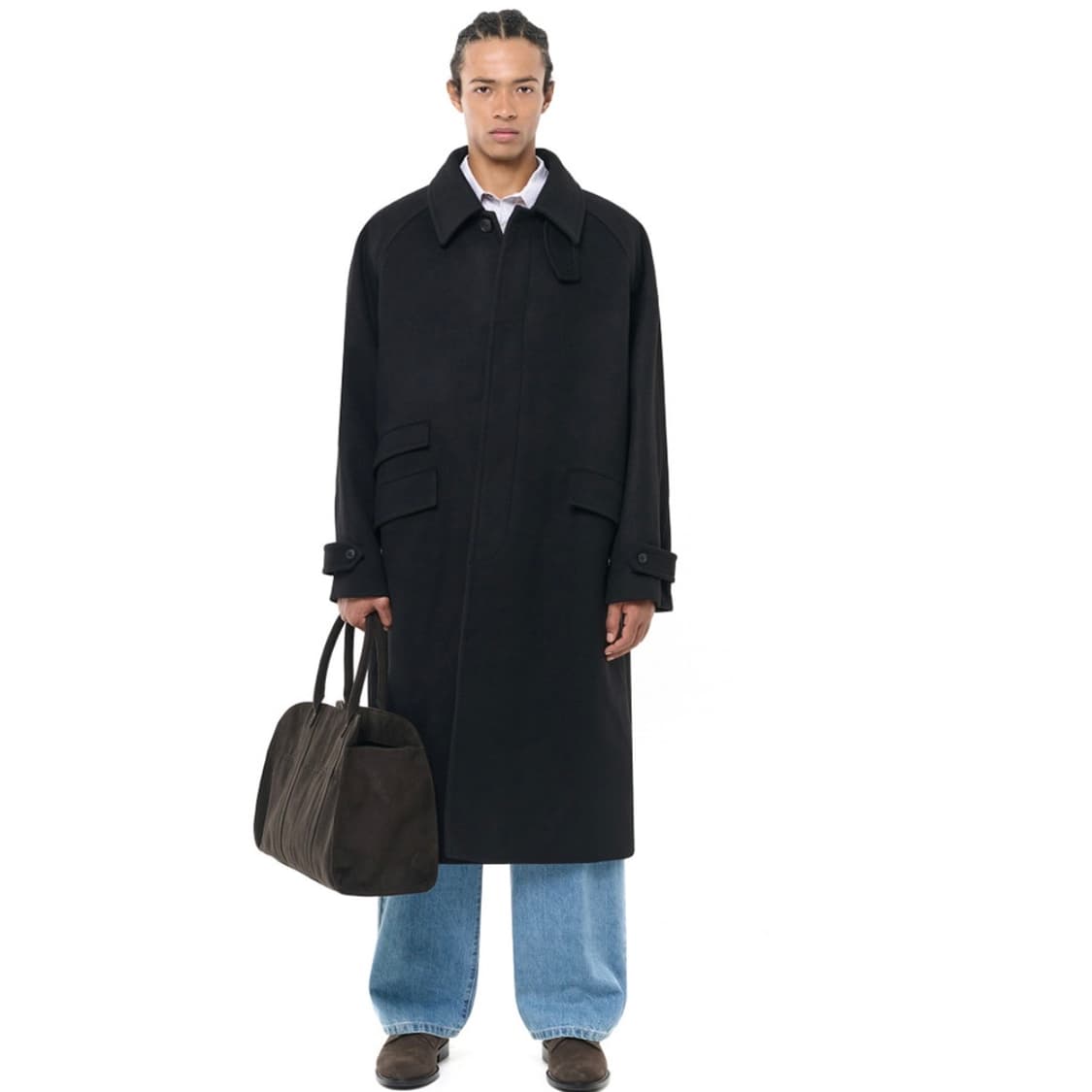 비슬로우 캐시미어 발마칸 코트 블랙 상품이미지2