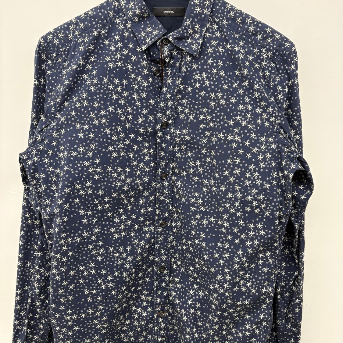 디젤 네이비 별 패턴 셔츠 공용 M 상품이미지2